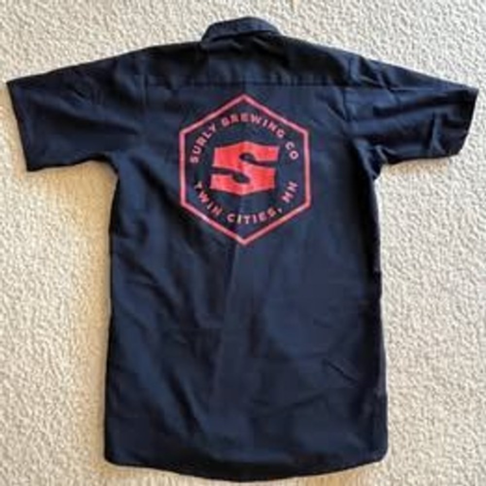 Red Kap Surly Brewing Co. Twin Cities Minnesota Button Up Work Shirt Men S
